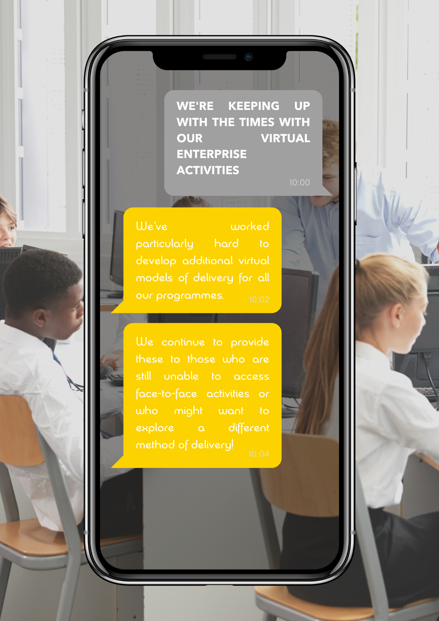 WE'RE KEEPING UP WITH THE TIMES WITH OUR VIRTUAL ENTERPRISE ACTIVITIES